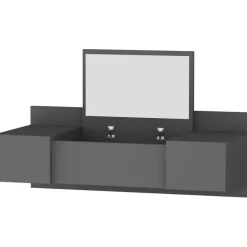 Zakkum sminkbord 100 x 39 cm - Antracit + Glas och Kristallrengöring