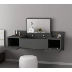 Zakkum sminkbord 100 x 39 cm - Antracit