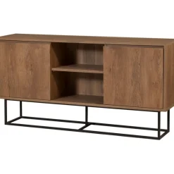 Zela skänk - Valnöt/svart