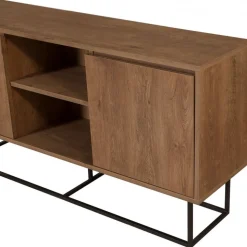 Zela skänk - Valnöt/svart