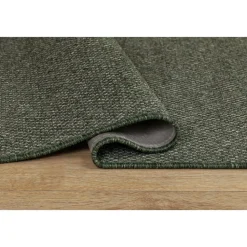 Zeus flatvävd matta Smaragdgrön